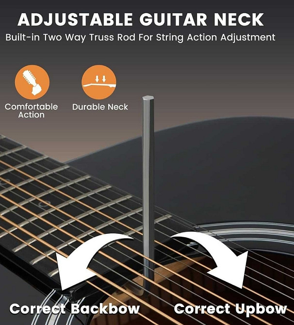 Гітара електро-акустична 12-тиструнна Fesley FDET280 (комплект) Харків - фото 3