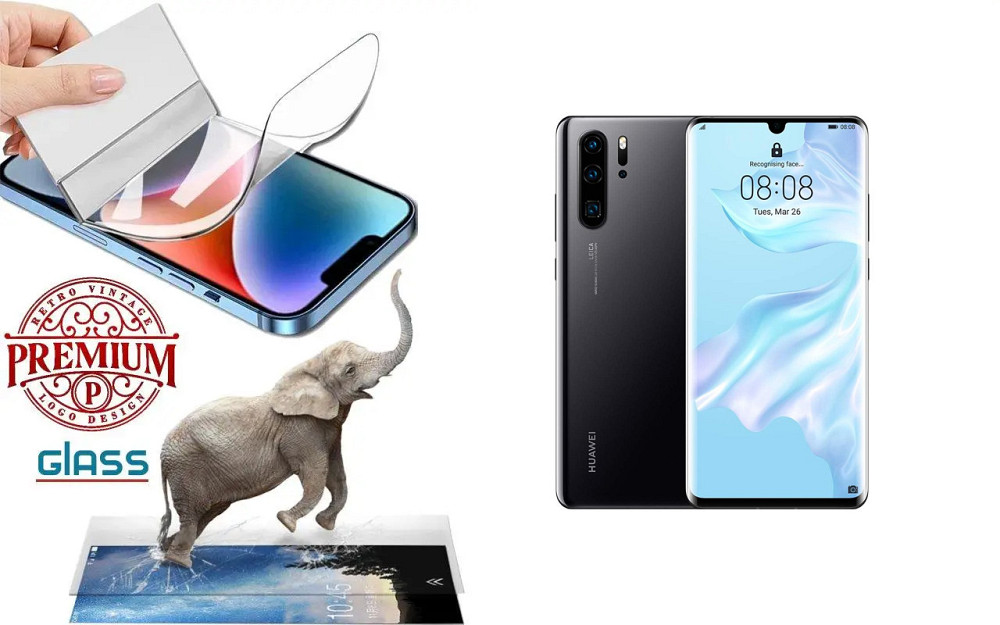 Полиуретановая пленка Huawei P30 Pro, Premium, толщина 0,2 мм Киев - изображение 1