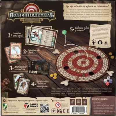 Настольная игра Games 7 Days Воины подземелий (Dungeon Fighter: Second Edition) (укр.) (DGF01UA) Винница