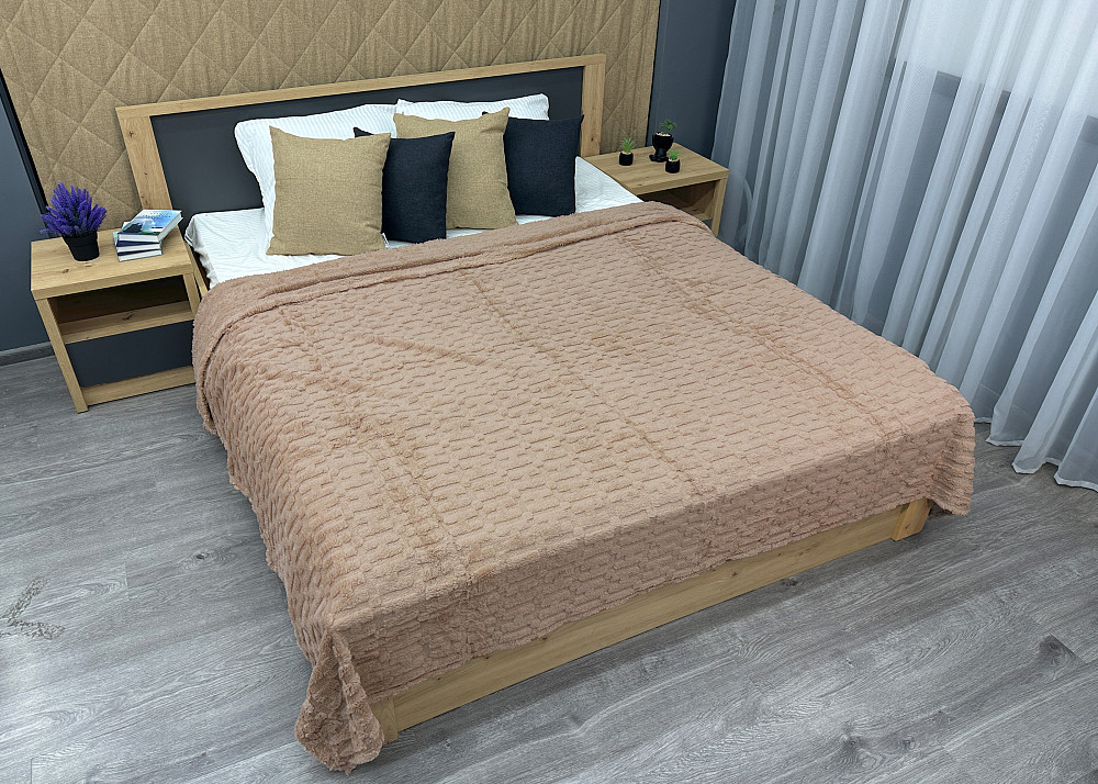 Плед-покривало 200х230 см (+-5см) Бежевий (87-240) Київ - фото 3