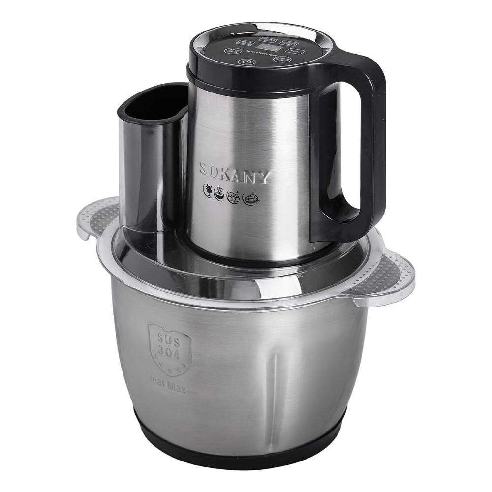 Sokany Чопер подрібнювач 600 Вт 6 лез з чашею на 2,5 літра м'ясорубка Sokany SK-06035 Коломыя - изображение 7