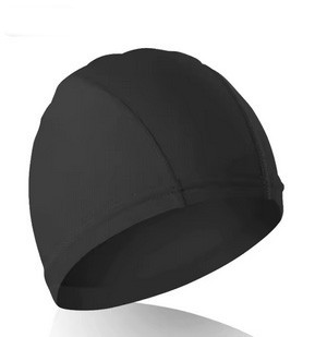 Шапочка для плавання чоловіча тканинна чорна Київ - фото 2