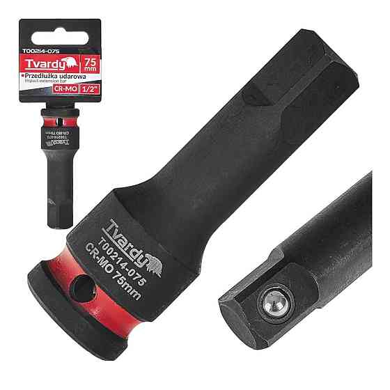 Подовжувач ударний головки "Tvardy" з хром-молібденової сталі (Cr-Mo)  1/2" довжиною  75 мм Київ