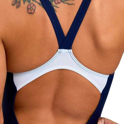 Купальник Arena Threefold V Back One Piece R 006483-780 Чорний/Жовтий/Блакитний 36 (3468336961094) Винница - изображение 2