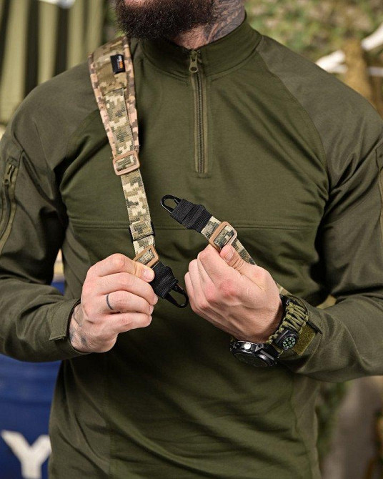 Тактичний ДВУХТІЧНИЙ ремінь піксель ПП4643 Одеса - фото 2