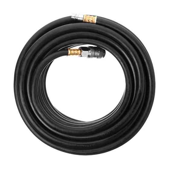 Шланг гумовий повітряний, армований, до 20 атм, 6×13 мм, 10 м, зі швидкороз'ємними з'єднаннями, STORM INTERTOOL PT-1720 Киев