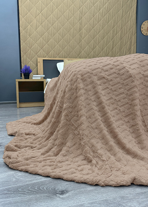 Плед-покривало 200х230 см (+-5см) Бежевий (87-240) Київ - фото 8