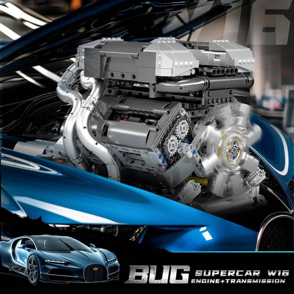 Конструктор Technic Турбореактивний двигун 1214 деталей — Mould King 10216, сумісний з LEGO Technic Київ - фото 6