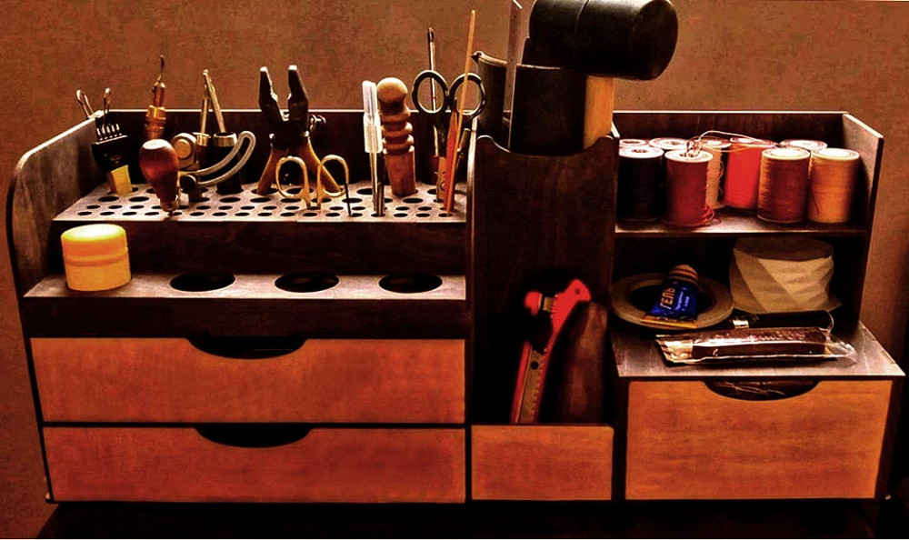 Органайзер шкірника "Влато" венге-сієна Миколаїв - фото 1