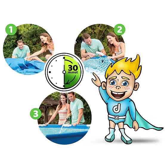 Басейн каркасний 16в1 INTEX 28212, 366 x 76 см + машина для створення бульбашок Київ