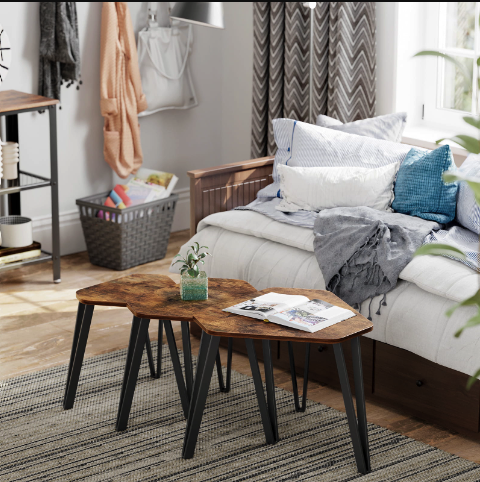 Комплект журнальних столиків Leobert Kombo 3 шт в стилі Loft Київ - фото 5