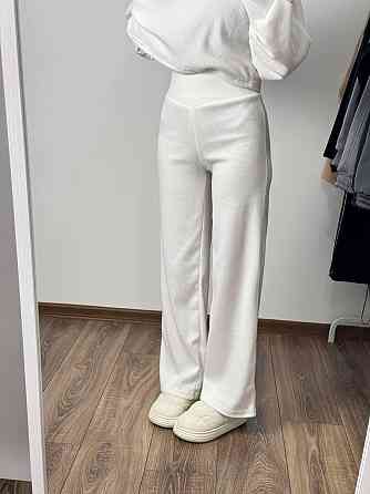 Женский базовый теплый костюм: кофта и штаны Турецкая Ангора Молочный, 48/52 Одесса