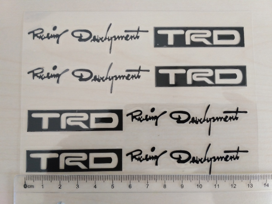 Наклейка на ручки авто № 8 Черная Киев - изображение 3