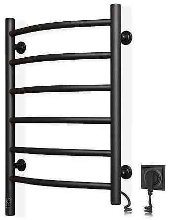 Рушникосушка електрична NAVIN Камелія 480х600 Sensor права з таймером, чорний муар Київ