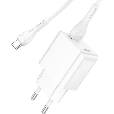 Зарядное устройство HOCO C98A Proton USB QC3.0 + cable USB to USB-C White (6931474766878) Винница - изображение 4