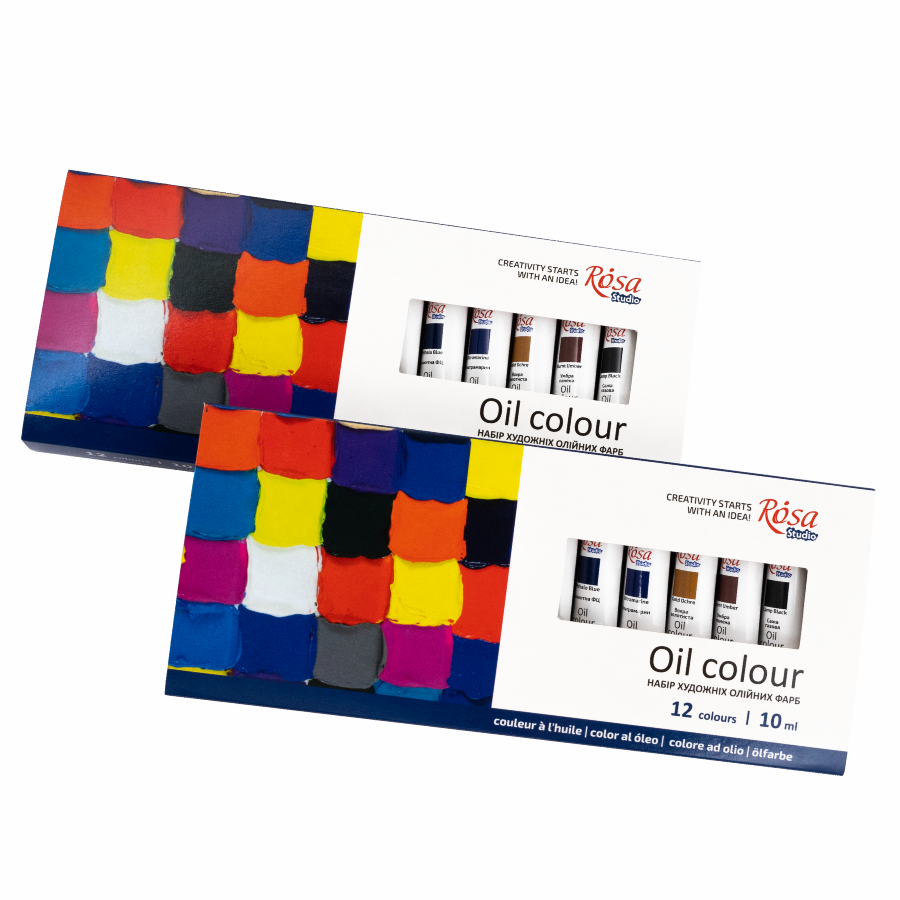 Набор масляных красок 12×10мл ROSA Studio Киев - изображение 3