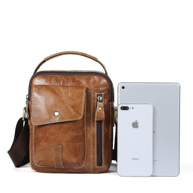 Сумка чоловіча світло-коричнева (Vintage) Київ - фото 5