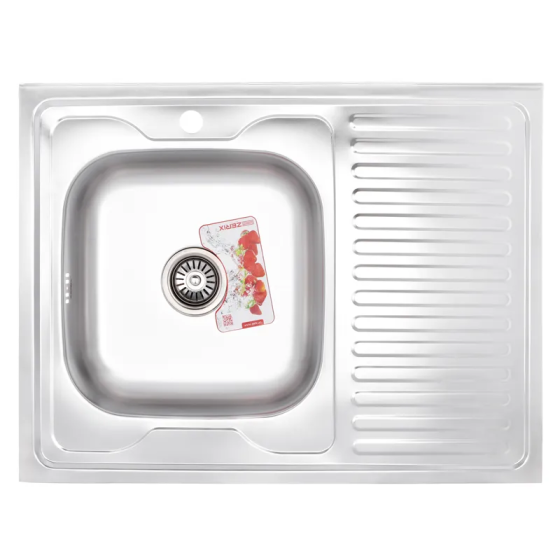 Кухонна мийка Zerix Z8060L-08-180E Satin модель ZS0604 Харків