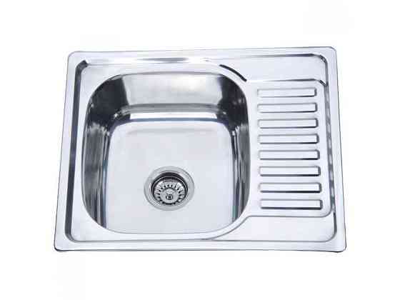 Мойка врезная 580х480х180мм Z5848-08-180E (SATIN) ТМ ZERIX Solmir Киев