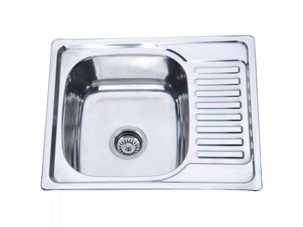 Мойка врезная 580х480х180мм Z5848-08-180E (SATIN) ТМ ZERIX Solmir Киев - изображение 1