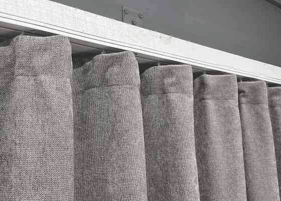 Шторна преміум тканина шеніл однотонний, колекція "VELMIRA Rich" колір світло-сірий 1925ш Київ