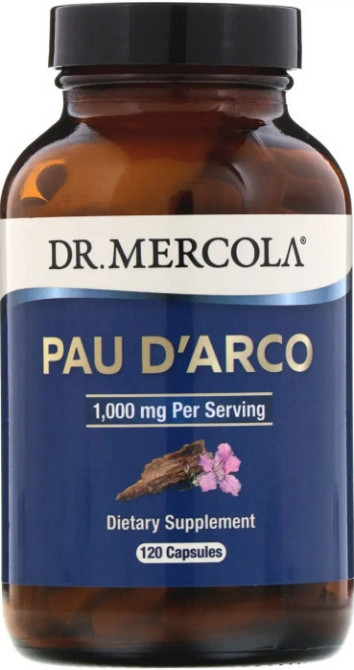 Кора мурашиного дерева  Dr. Mercola Pau D'Arco 1000 мг 120 капс Київ - фото 1