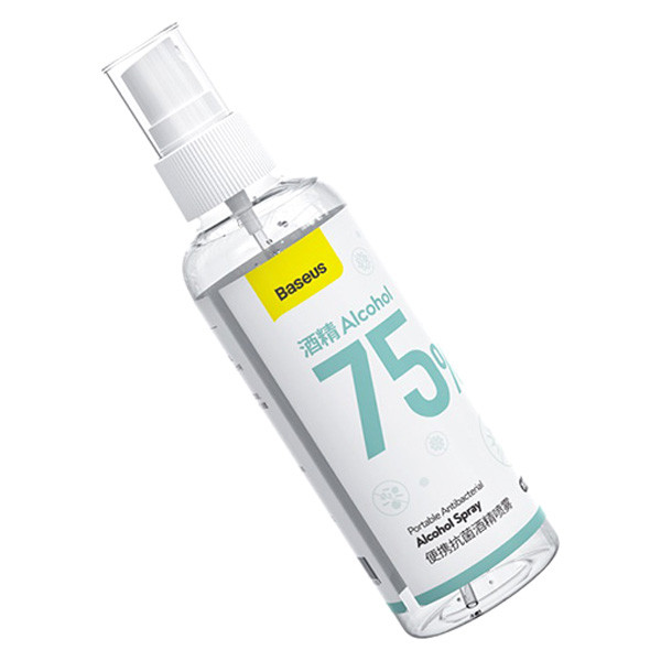Антибактеріальний спрей Baseus Portable Antibacterial Spray ACPW-A (120ml, 75% Alcohol) Миколаїв - фото 1