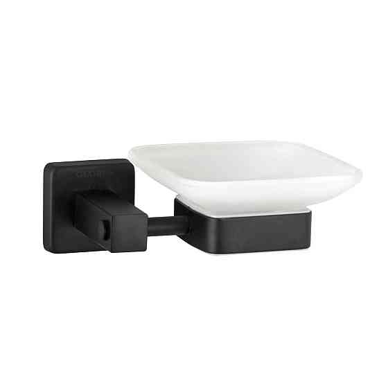 Мыльница одинарная Globus Lux BQ9408 черная матовая SUS304 (000022210) Киев