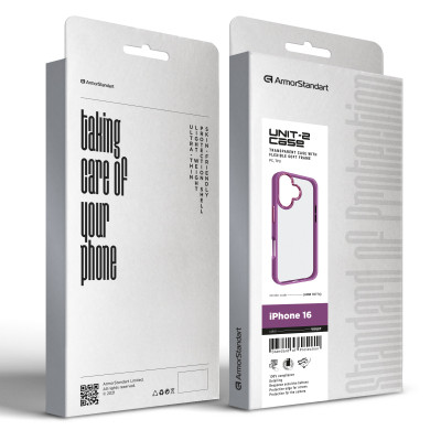 Чохол до мобільного телефона Armorstandart UNIT2 Apple iPhone 16 Violet (ARM78774) Вінниця - фото 2
