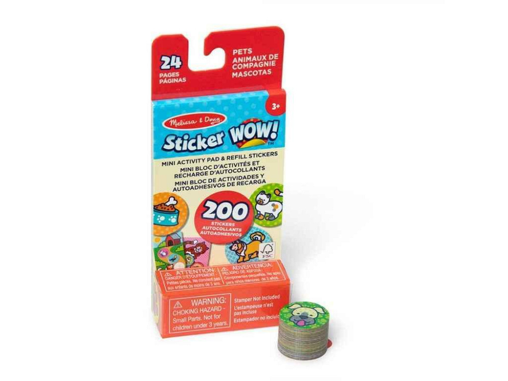Блокнот мини и запасные наклейки для штампа Melissa Doug «Любички» Sticker WOW SM93208/6075135 ТМ SPIN MASTER Киев - изображение 1