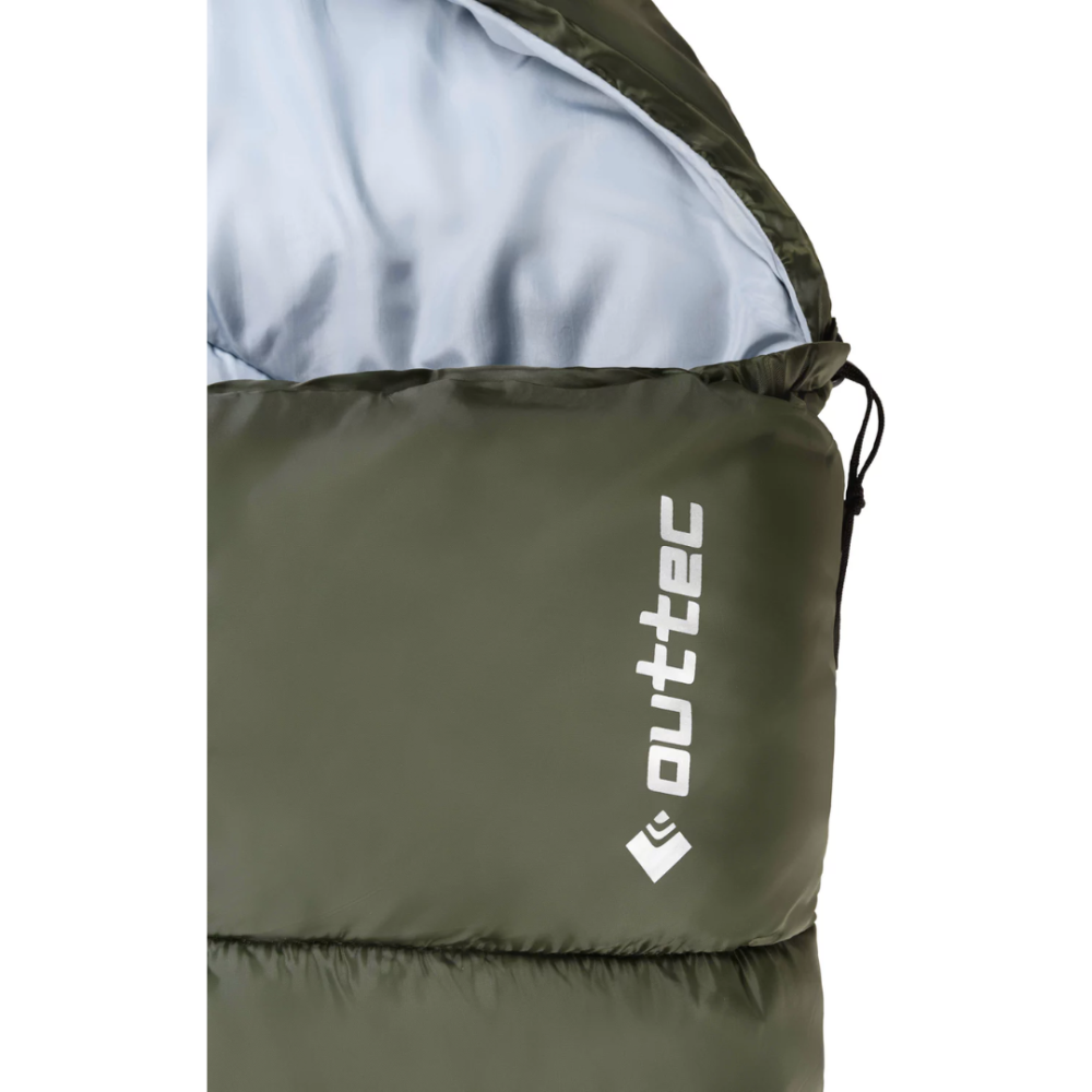 Спальний мішок ковдра Outtec демісезон з капюшоном хакі Київ - фото 7