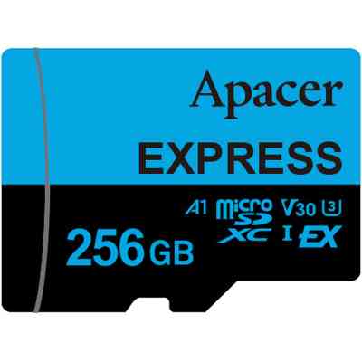 Карта пам&apos;яті Apacer 256GB microSDXC class 10 UHS-I U3 V30 A1 Express (AP256GMCEXG3X17-RA) Вінниця