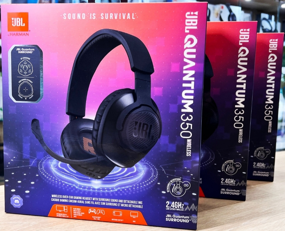 Игровые Безпродные Наушники: JBL QUANTUM 350 Wireless.Black. Харьков - изображение 2