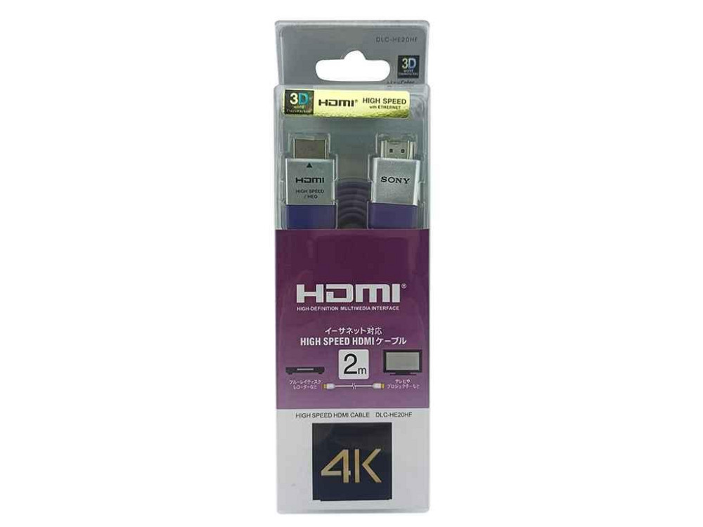 Кабель HDMI-HDMI Premium чип 2 м 4K ТМ Sony Київ - фото 1