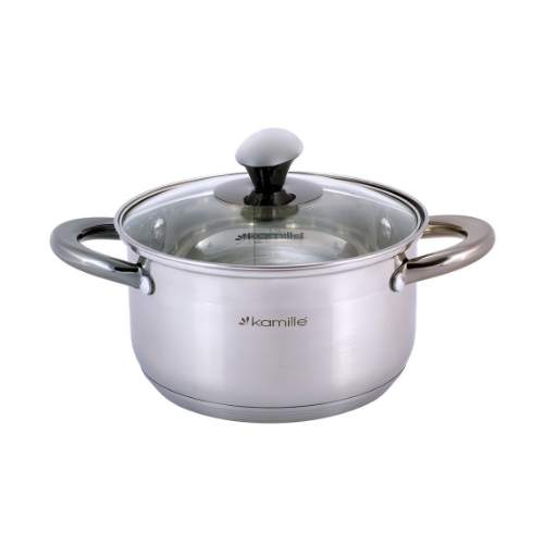 Набір каструль 8 предметів (каструлі 1,5/2/3/5л) нержавіюча сталь порожнисті ручки 4927 KAMILLE Житомир - изображение 7