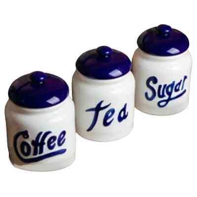 Ємність для сипучих продуктів Vittora Set 3 пр White/Blue (VT-8103) Вінниця