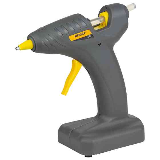 Пистолет термоклеевой автономный Ø8мм 8Вт/6В SIGMA (2721241) Ровно