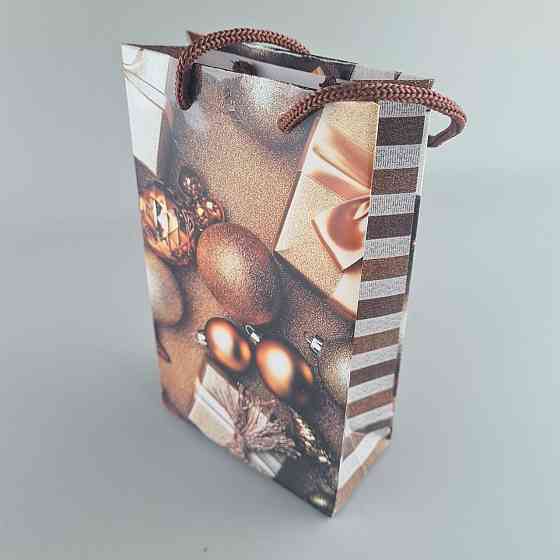 Пакеты новогодние ,бумажные ,подарочные , Малый 11/18/5 -002 (12 шт) Харьков