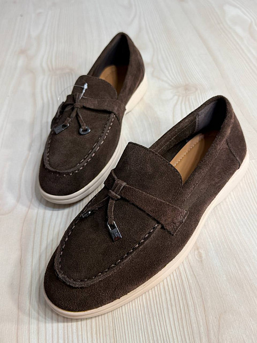 Туфлі жіночі Meideli 509-2 лофери з натуральної замші з китицями коричневі, 39, 25 см Київ - фото 7