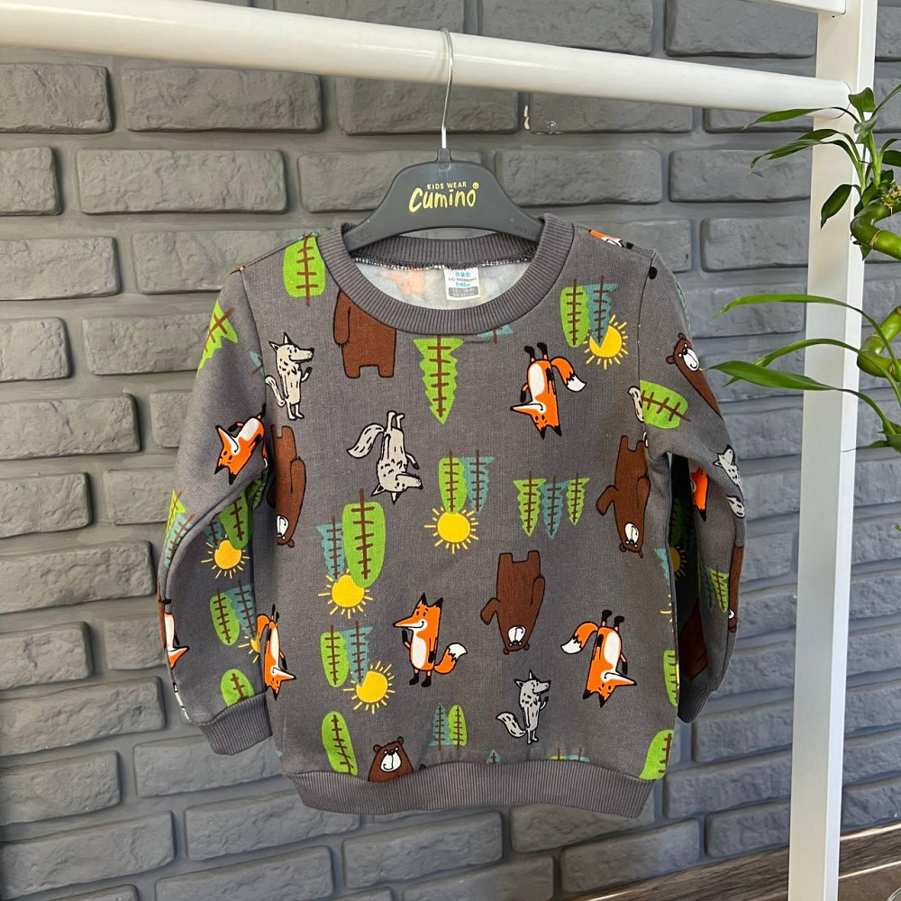 Дитяча кофта LC Waikiki Сіра 3-4 роки (98-104 см) Київ - фото 1