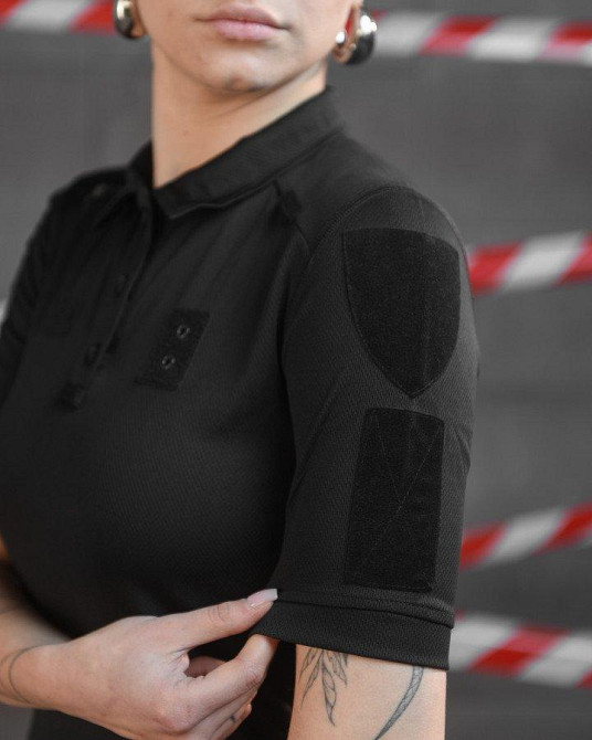 Женское поло black НП4951 Одесса - изображение 6