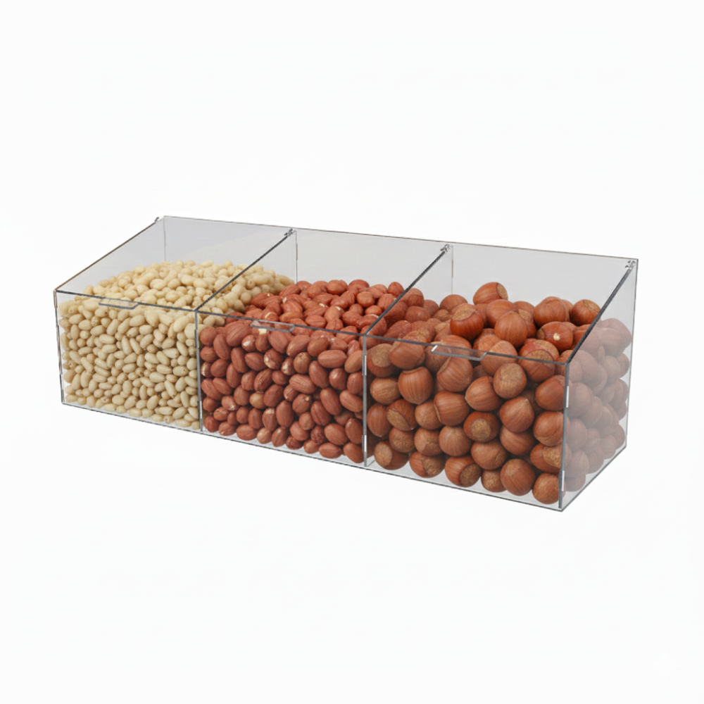 Диспенсер EKOSTAR для мармеладов, снеков, орехов 3 ячейки Киев - изображение 1