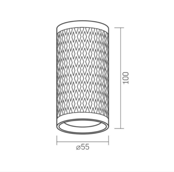 LED Світильник накладний під лампу GU10 біла призма VL-SPF02A-WP Videx Житомир