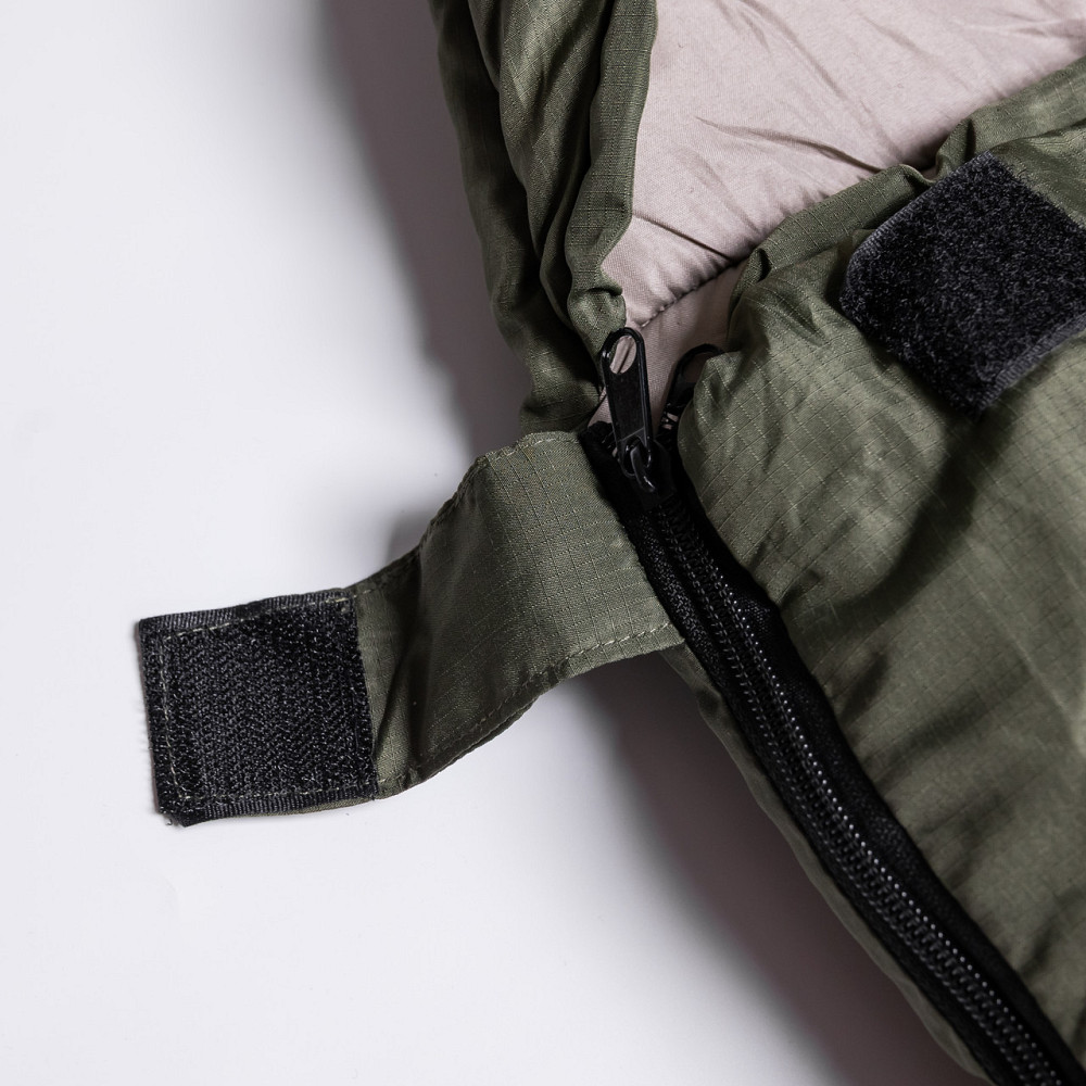 Всесезонний спальний мішок-ковдра з капюшоном 210х70 см Хакі LU-010 Коломыя - изображение 8