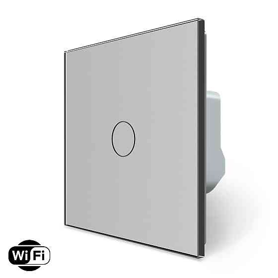 LIVOLO Розумний сенсорний Wi-Fi вимикач 1 сенсор LIVOLO сірий матове скло Коломыя