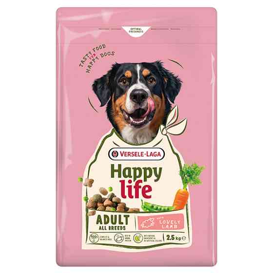 Happy Life Adult with Lamb ХЕППИ ЛАЙФ ЯГНЕНОК сухой премиум корм для собак всех пород Киев