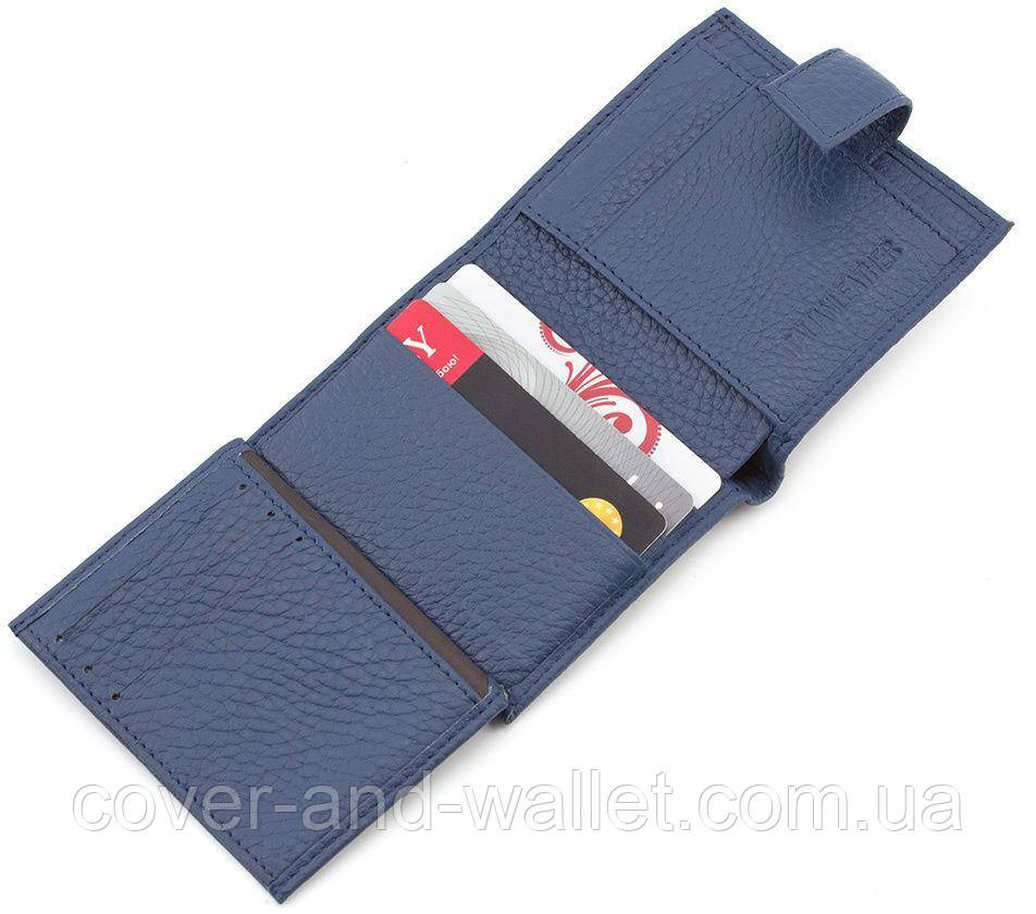 Жіночий малий гаманець із натуральної шкіри ST430 L blue Київ - фото 4