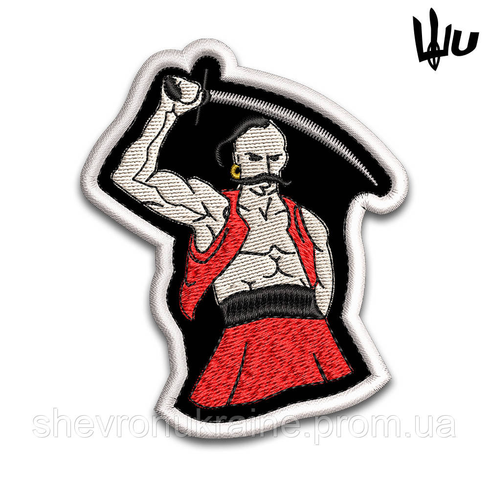 Шеврон под заказ КОЗАК (Срок изготовки 3-5 дней. На липучке) Размер 9x7.5см Киев - изображение 1