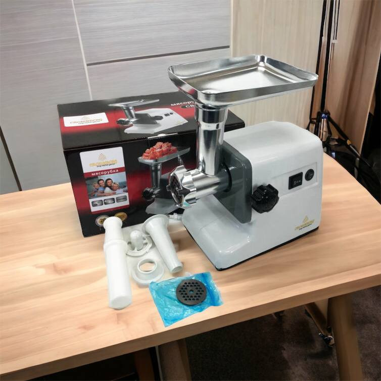 Топ мясорубок Crownberg CB-4211 2500Вт, Портативная мясорубка для кухни, Электромясорубка помощница OT-92 Львов - изображение 1