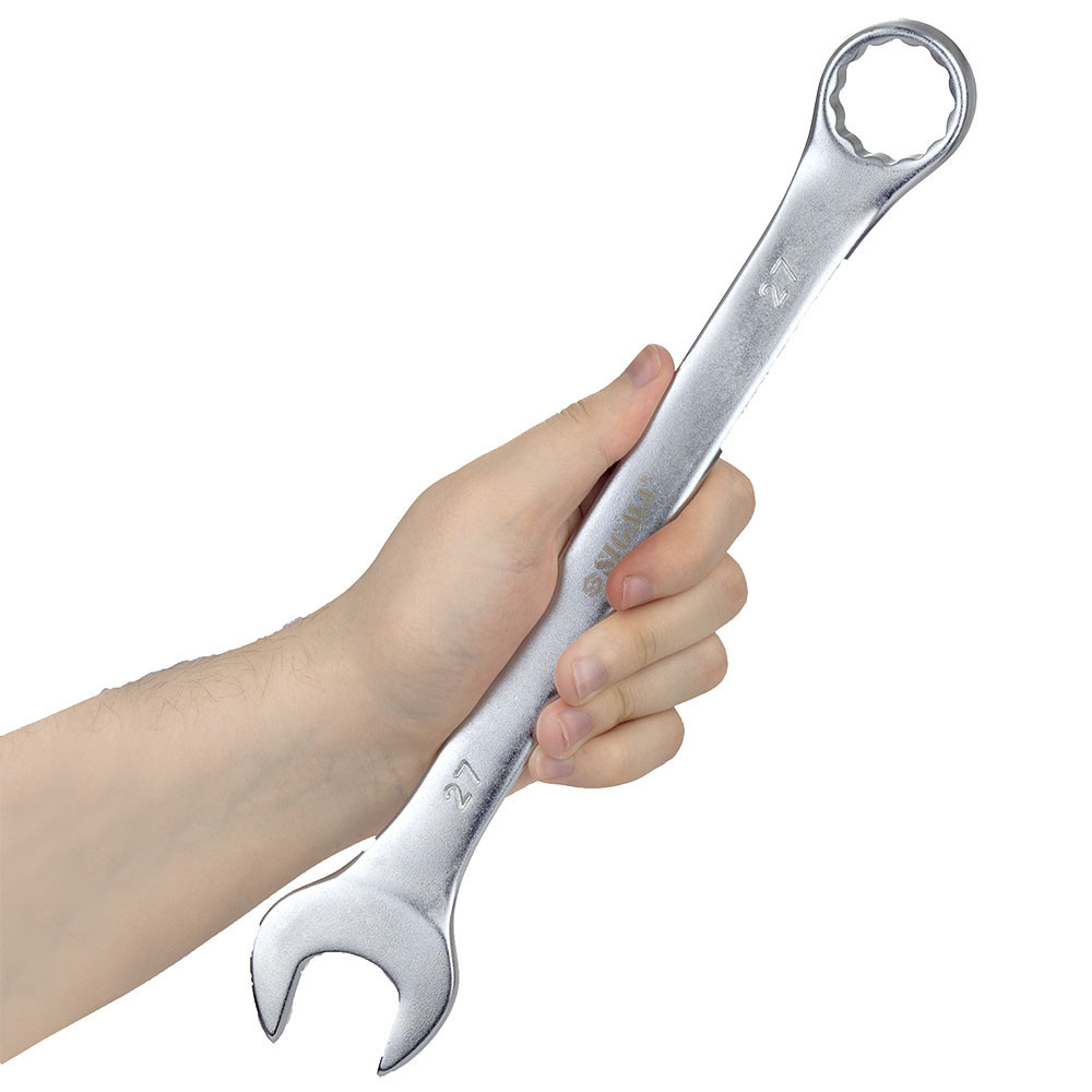 Ключ рожково-накидный 27мм CrV satine SIGMA (6021271) Ровно - изображение 7